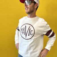 MAVIC BLUZA HERITAGE LOGO OFF-WHITE AUBERGINE (T000234)