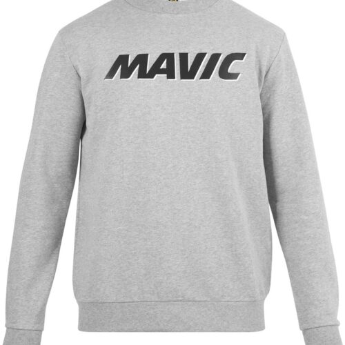 MAVIC BLUZA Z KAPTUREM CORPORATE LOGO LIGHT GREY BLACK (T000220)