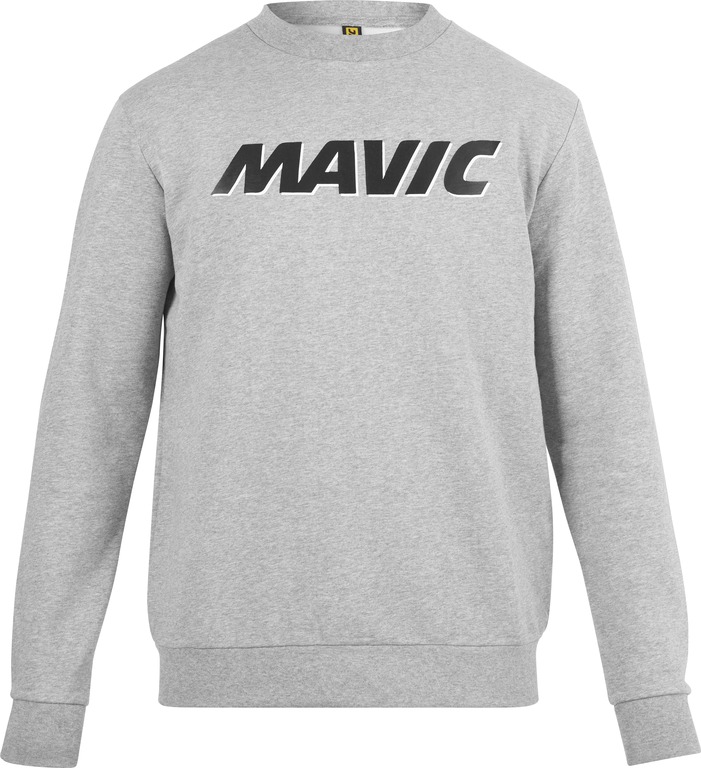 MAVIC BLUZA Z KAPTUREM CORPORATE LOGO LIGHT GREY BLACK (T000220)