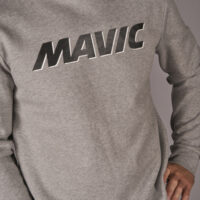 MAVIC BLUZA Z KAPTUREM CORPORATE LOGO LIGHT GREY BLACK (T000220)
