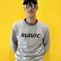 MAVIC BLUZA Z KAPTUREM CORPORATE LOGO LIGHT GREY BLACK (T000220)