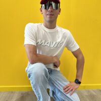 MAVIC KOSZULKA Z KRÓTKIM RĘKAWEM CORPORATE LOGO OFF-WHITE (T000213)