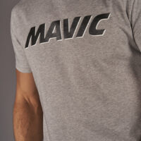 MAVIC KOSZULKA Z KRÓTKIM RĘKAWEM CORPORATE LOGO LIGHT GREY BLACK (T000219)