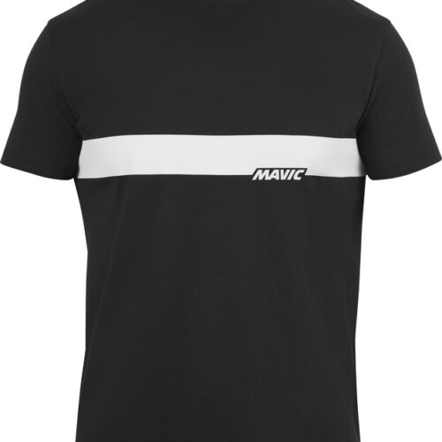 ImageById MAVIC KOSZULKA Z KRÓTKIM RĘKAWEM CORPORATE STRIPE BLACK CORDE (T000215)
