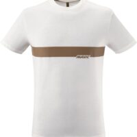 MAVIC KOSZULKA Z KRÓTKIM RĘKAWEM CORPORATE STRIPE OFF-WHITE BRONZE (T000218)