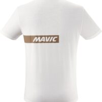 MAVIC KOSZULKA Z KRÓTKIM RĘKAWEM CORPORATE STRIPE OFF-WHITE BRONZE (T000218)