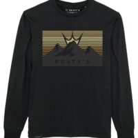 PEATY'S PUBWEAR CREW BLUZA - 3 PEAKS SUNSET / BLACK (PPW-24-CRW-3PS-BLK)