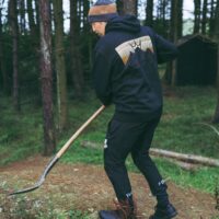 PEATY'S PUBWEAR CREW BLUZA - 3 PEAKS SUNSET / BLACK (PPW-24-HDY-3PS-BLK)