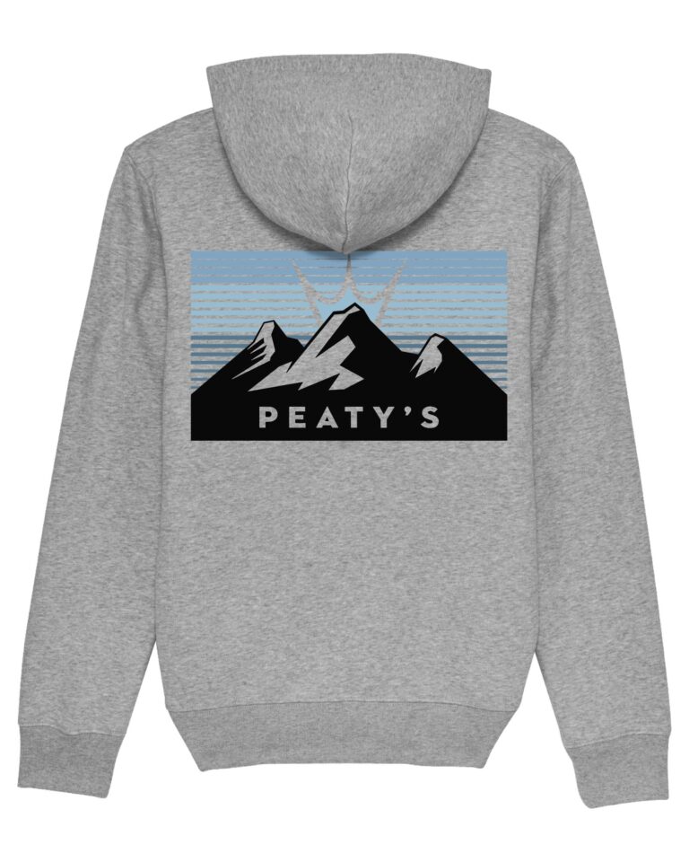 PEATY'S PUBWEAR CREW BLUZA - 3 PEAKS SUNRISE / HEATHER GREY (PPW-24-HDY-3PS-GRY)