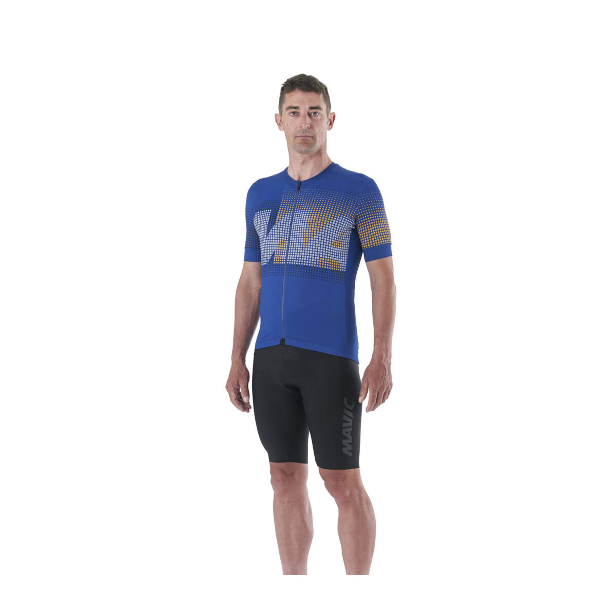 MAVIC KOSZULKA MĘSKA Z KRÓTKIM RĘKAWEM AKSIUM GRAPHIC MAVIC/ROYAL BLUE (T000556)