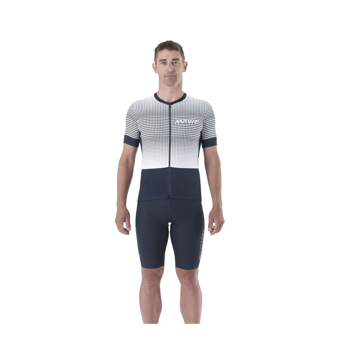 MAVIC KOSZULKA MĘSKA Z KRÓTKIM RĘKAWEM AKSIUM GRAPHIC STRIPES/DEEP BLUE (T000559)