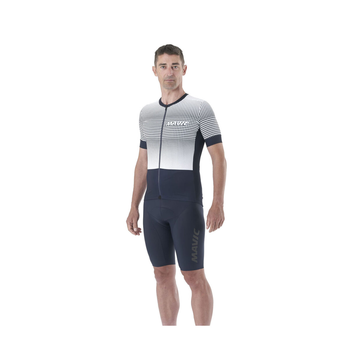 MAVIC KOSZULKA MĘSKA Z KRÓTKIM RĘKAWEM AKSIUM GRAPHIC STRIPES/DEEP BLUE (T000559)