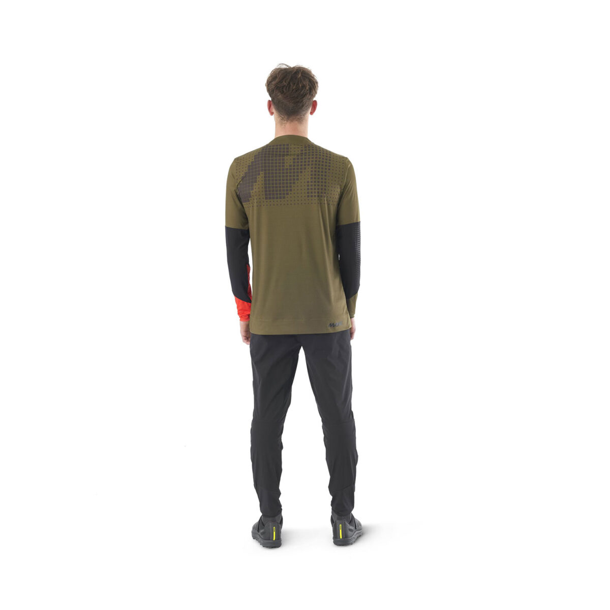 MAVIC KOSZULKA MĘSKA Z DŁUGIM RĘKAWEM DEEMAX ENDURO PRO OLIVE/SPICY ORANGE (T000478)