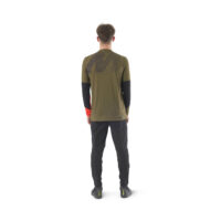 MAVIC KOSZULKA MĘSKA Z DŁUGIM RĘKAWEM DEEMAX ENDURO PRO OLIVE/SPICY ORANGE (T000478)