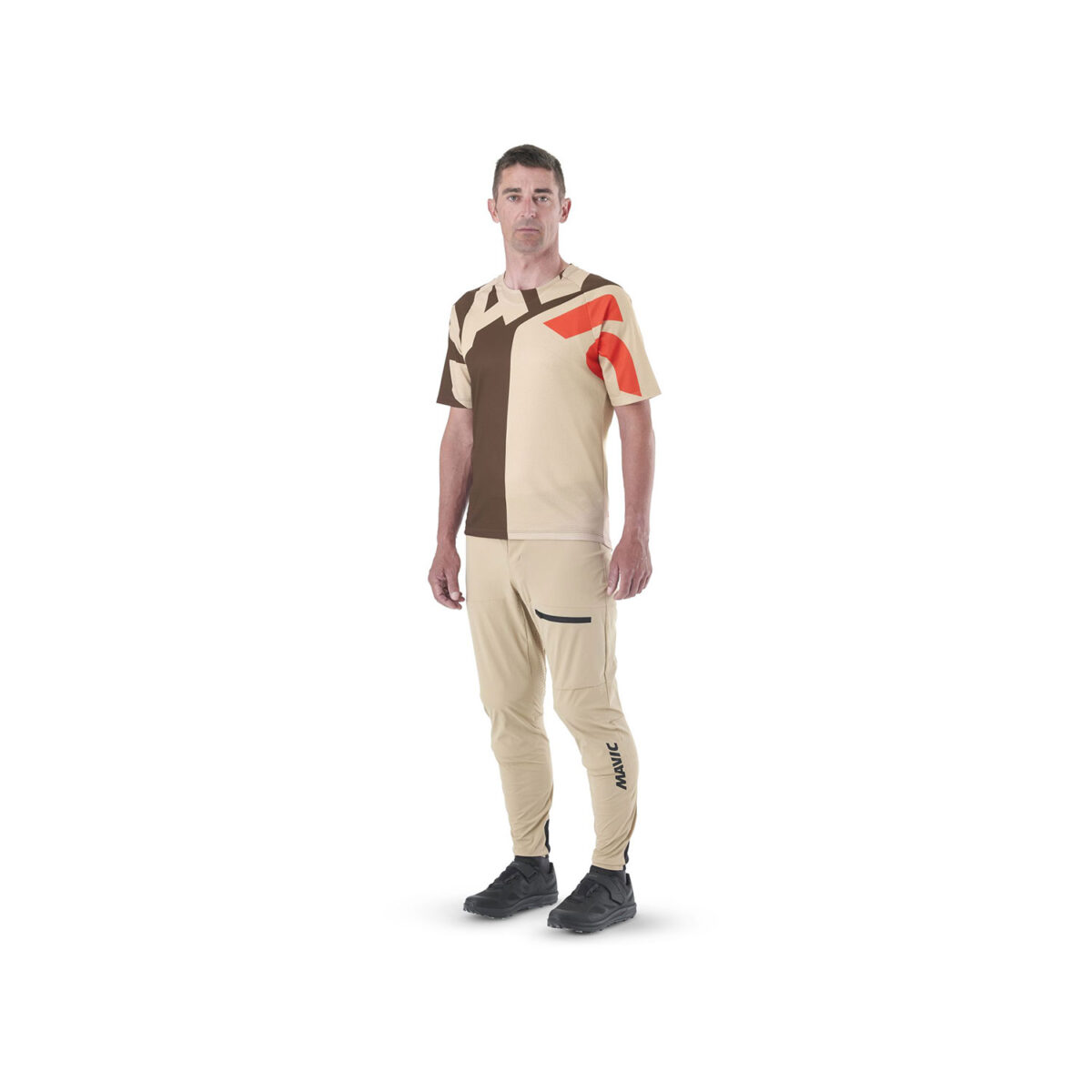 MAVIC KOSZULKA MĘSKA Z KRÓTKIM RĘKAWEM DEEMAX ENDURO LETTERS/DESERT PALM (T000492)