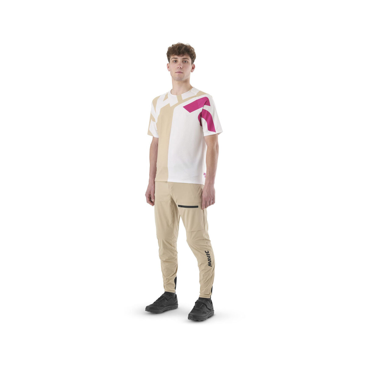 MAVIC KOSZULKA MĘSKA Z KRÓTKIM RĘKAWEM DEEMAX ENDURO LETTERS/WHITE PEPPER (T000495)