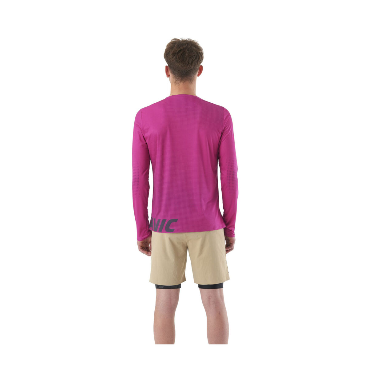 MAVIC KOSZULKA MĘSKA Z DŁUGIM RĘKAWEM CROSSTRAIL GRADIENT/FUCHSIA (T000530)