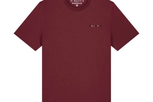 PEATY'S PUBWEAR KOSZULKA STACKED BURGUNDY (PPW-25-KOSZULKA-STK-BRG)