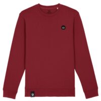 PEATY'S PUBWEAR BLUZA CREW EMBROIDERED - CROWN / BURGUNDY (PPW-CRW-CWN-BRG)