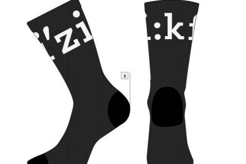 FIZIK SKARPETY TEAM EDITION BLACK/WHITE (FZKSOCKSTE1020)